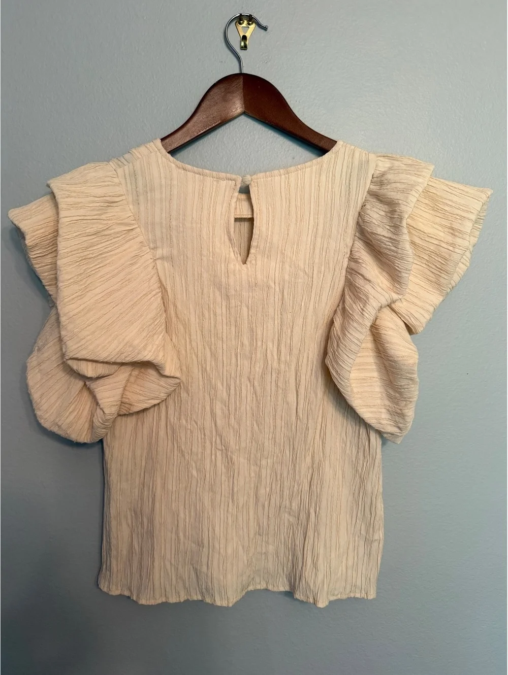 THML Butter Cream Blouse Size XS